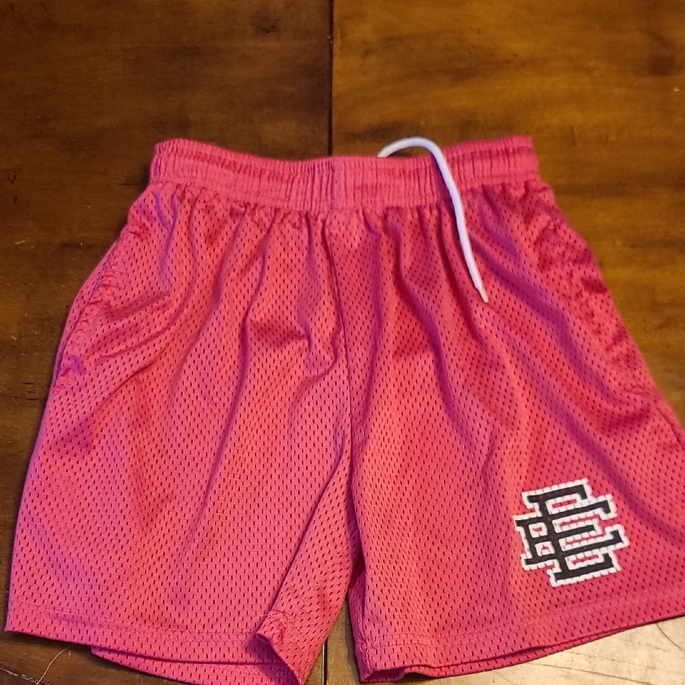 Eric Emanuel Vibrant Pink Mesh Athletic Shorts